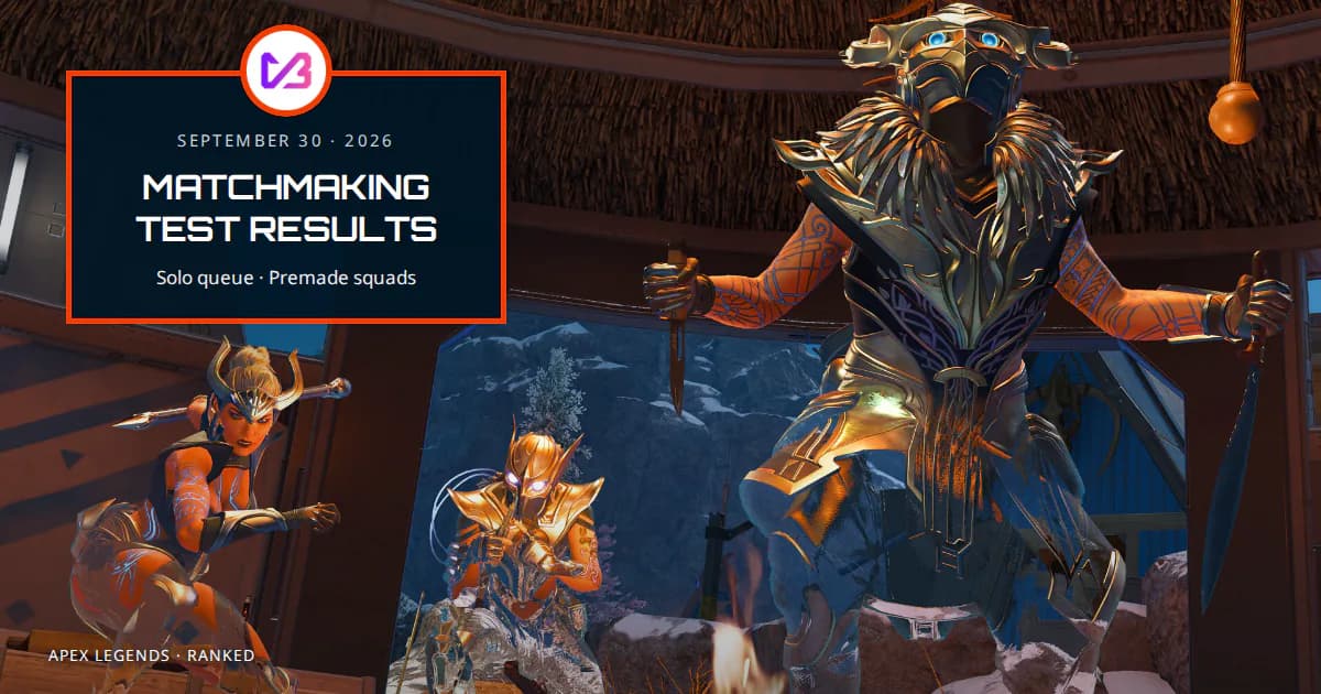 Apex matchmaking test results: why solo queue was scrapped