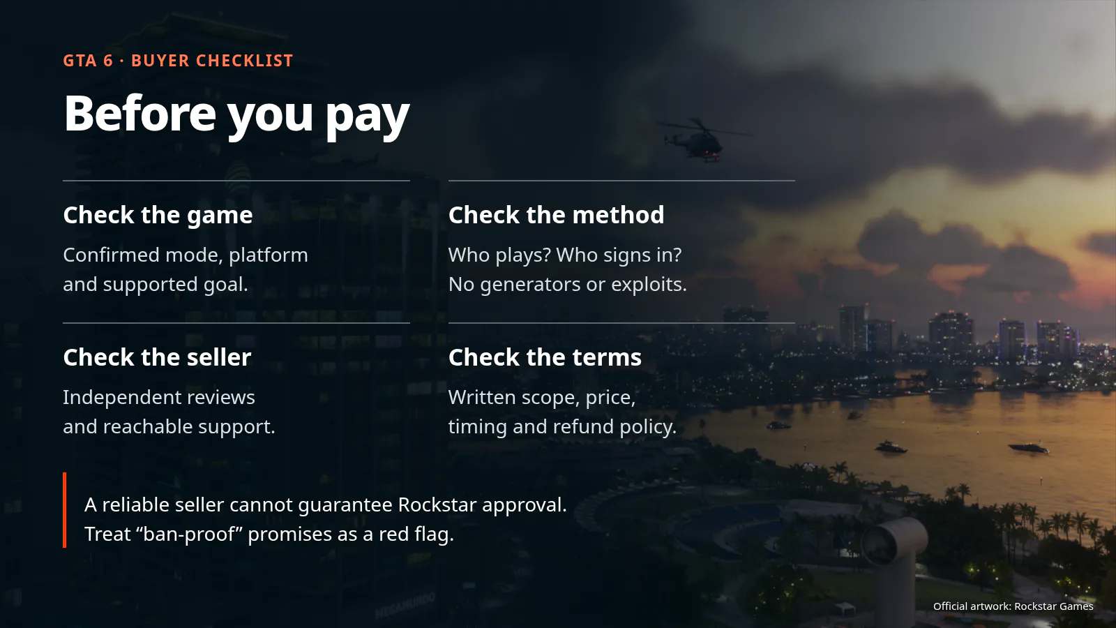 GTA 6 service checks before paying